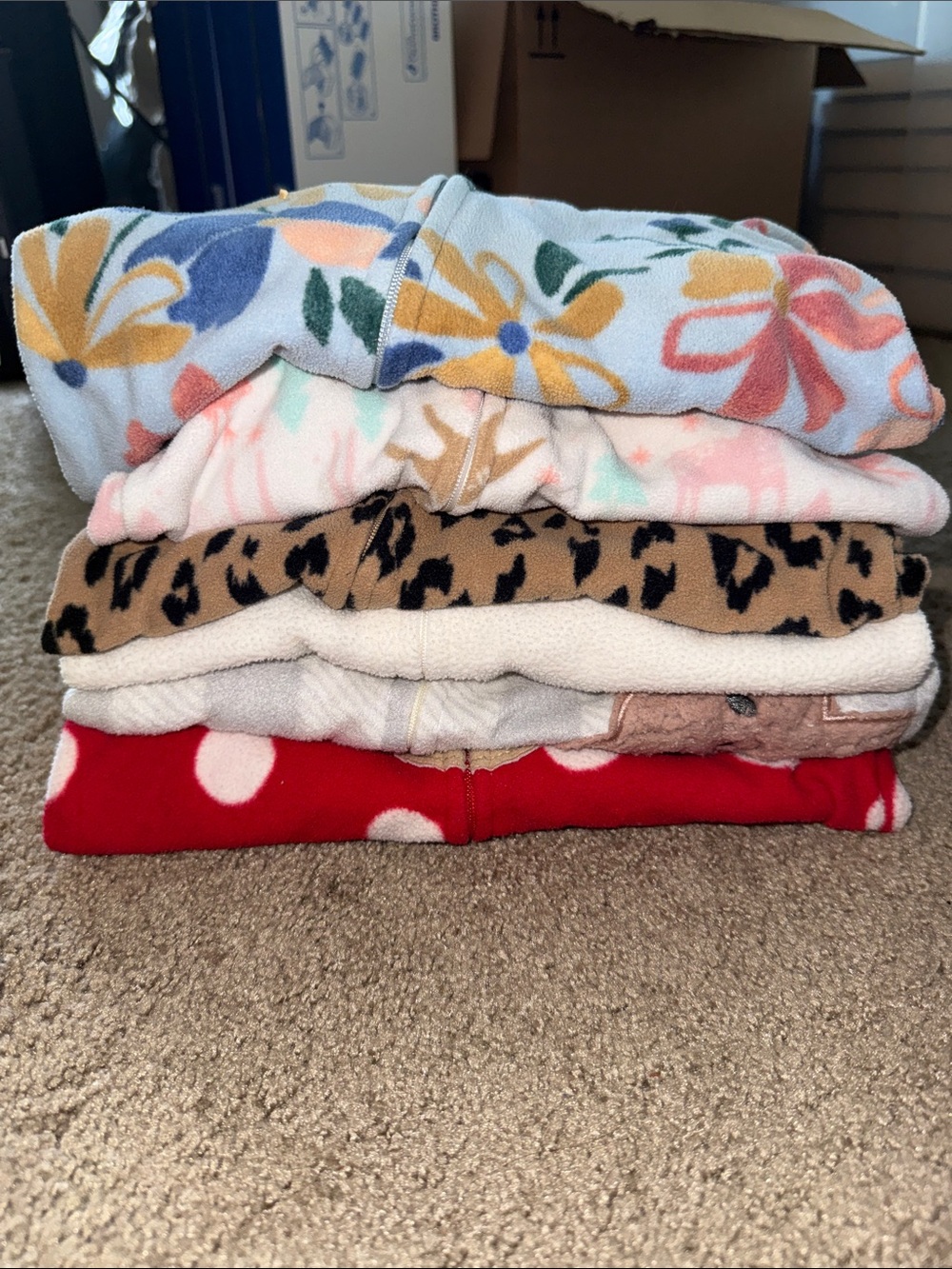 Bundle of 12mo fleece pajamas